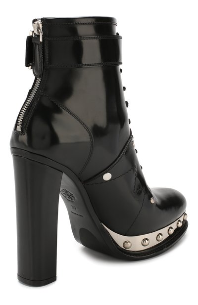 Кожаные ботильоны ALEXANDER MCQUEEN, арт. 595434/WHQSF, фото 4