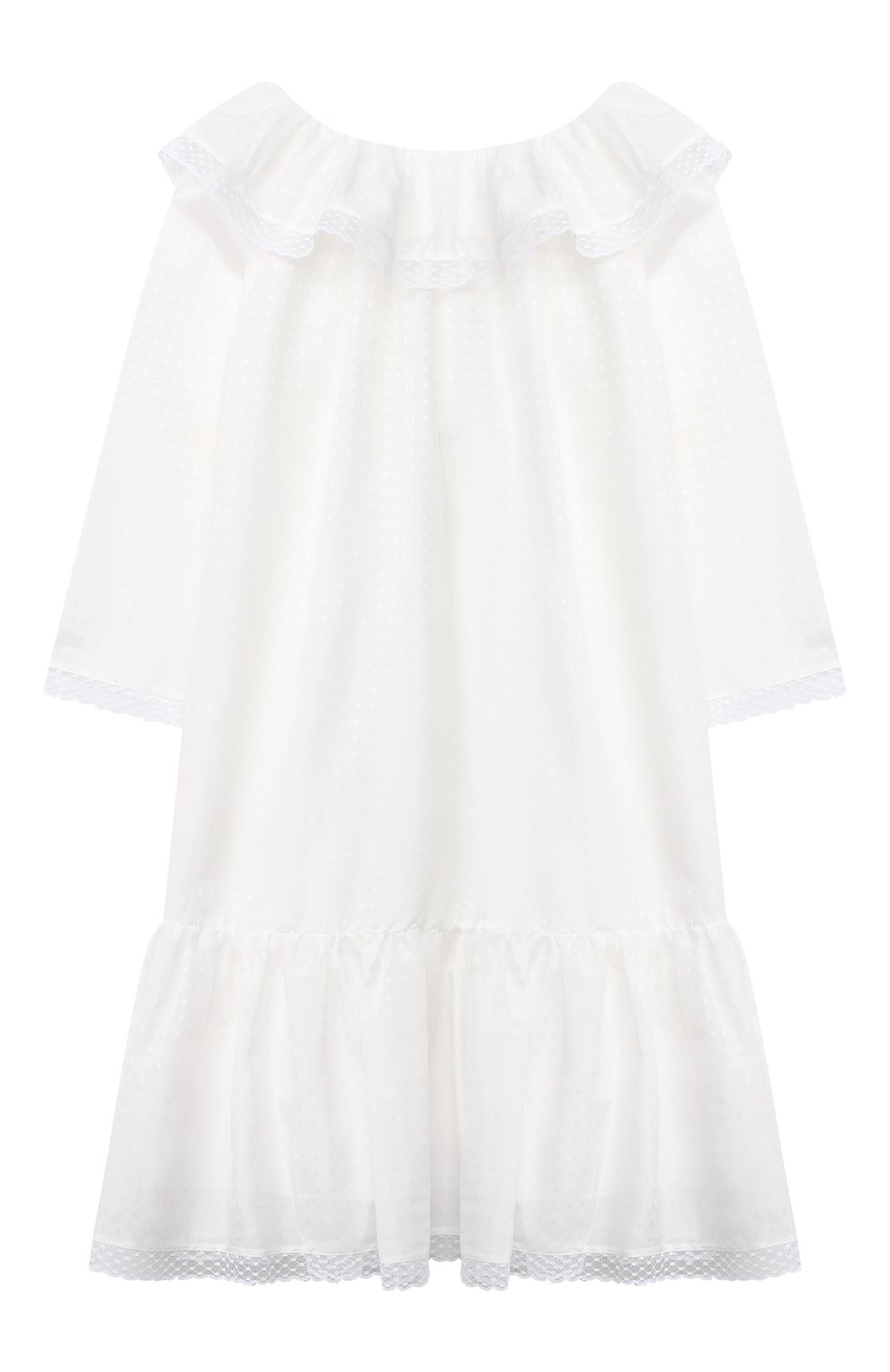 Хлопковая сорочка AMIKI CHILDREN белого цвета по цене 19950 руб., арт. ELIZABETH/70SE30C0, фото 2 Хлопковая сорочка AMIKI CHILDREN, арт. ELIZABETH/70SE30C0, фото 2