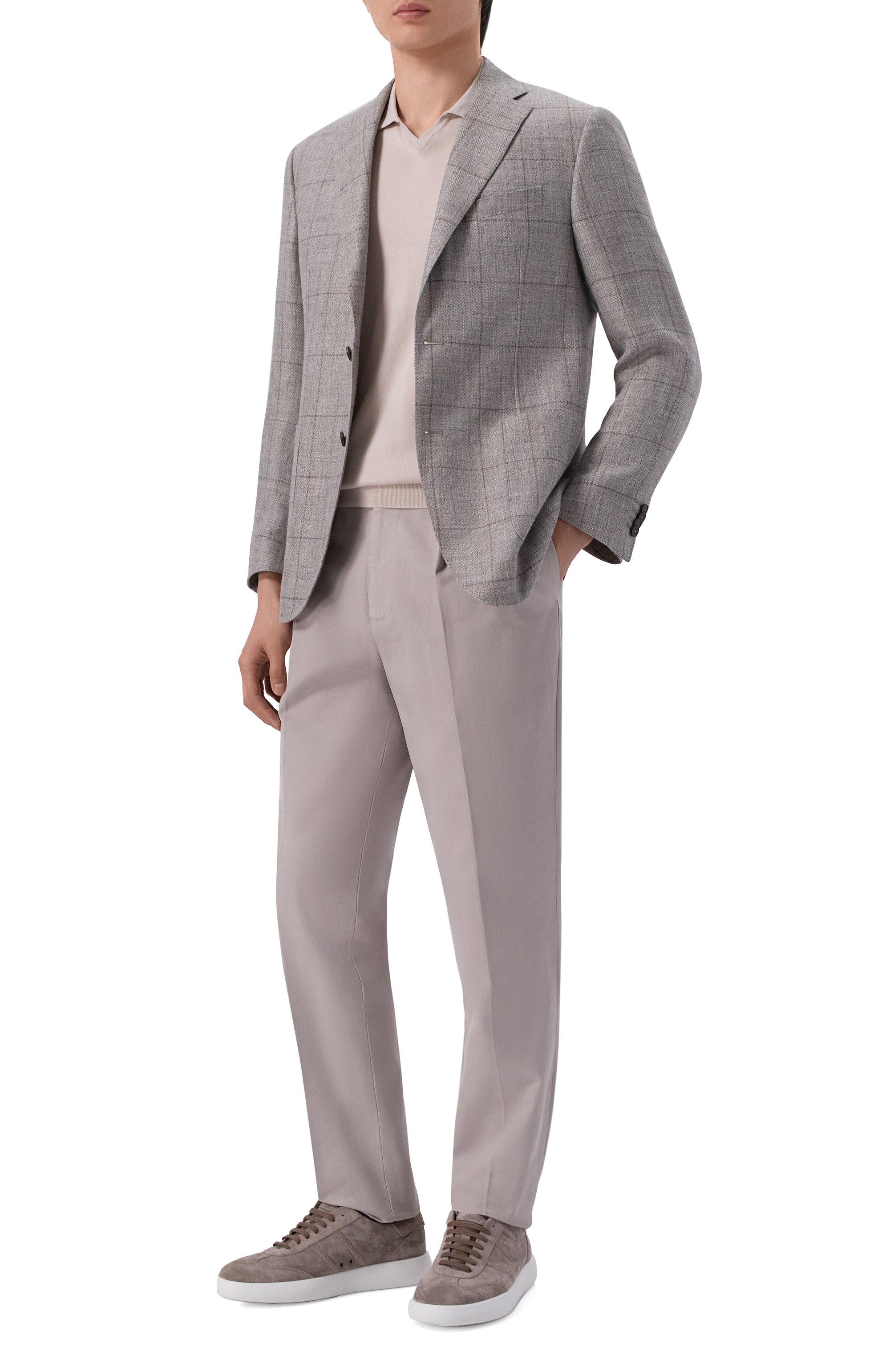 Пиджак изо льна и шерсти CORNELIANI, арт. 276018/2716318, фото 3