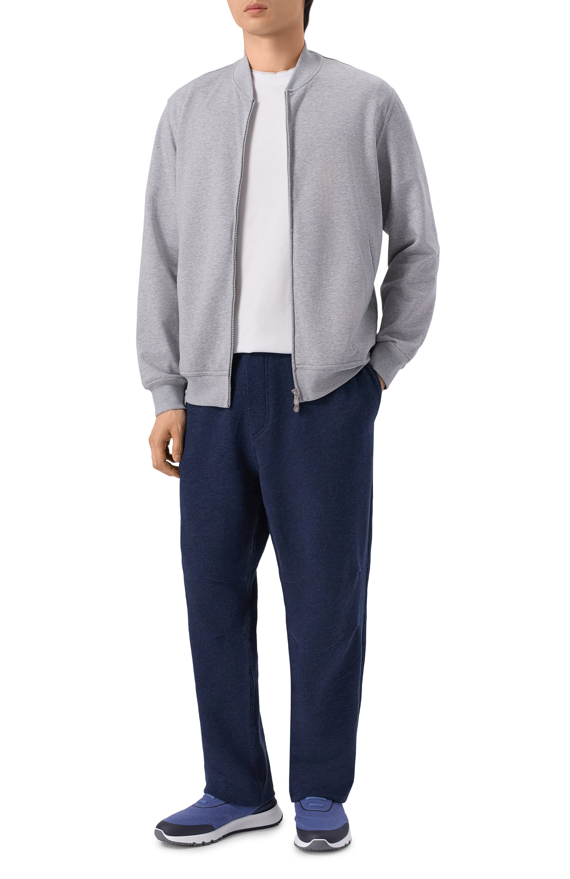 Текстильные кроссовки BRUNELLO CUCINELLI, арт. MZUAUF0340, фото 2