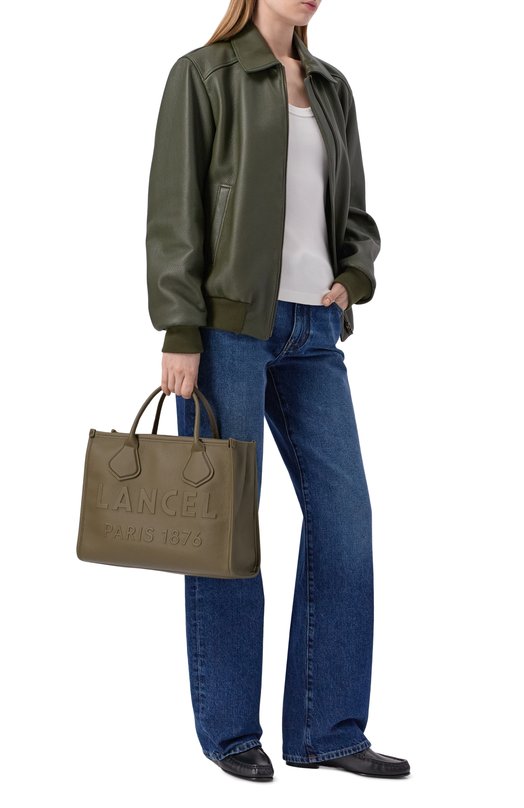 Сумка-тоут Jour medium Lancel A12996 Хаки  A12996 Фото 7
