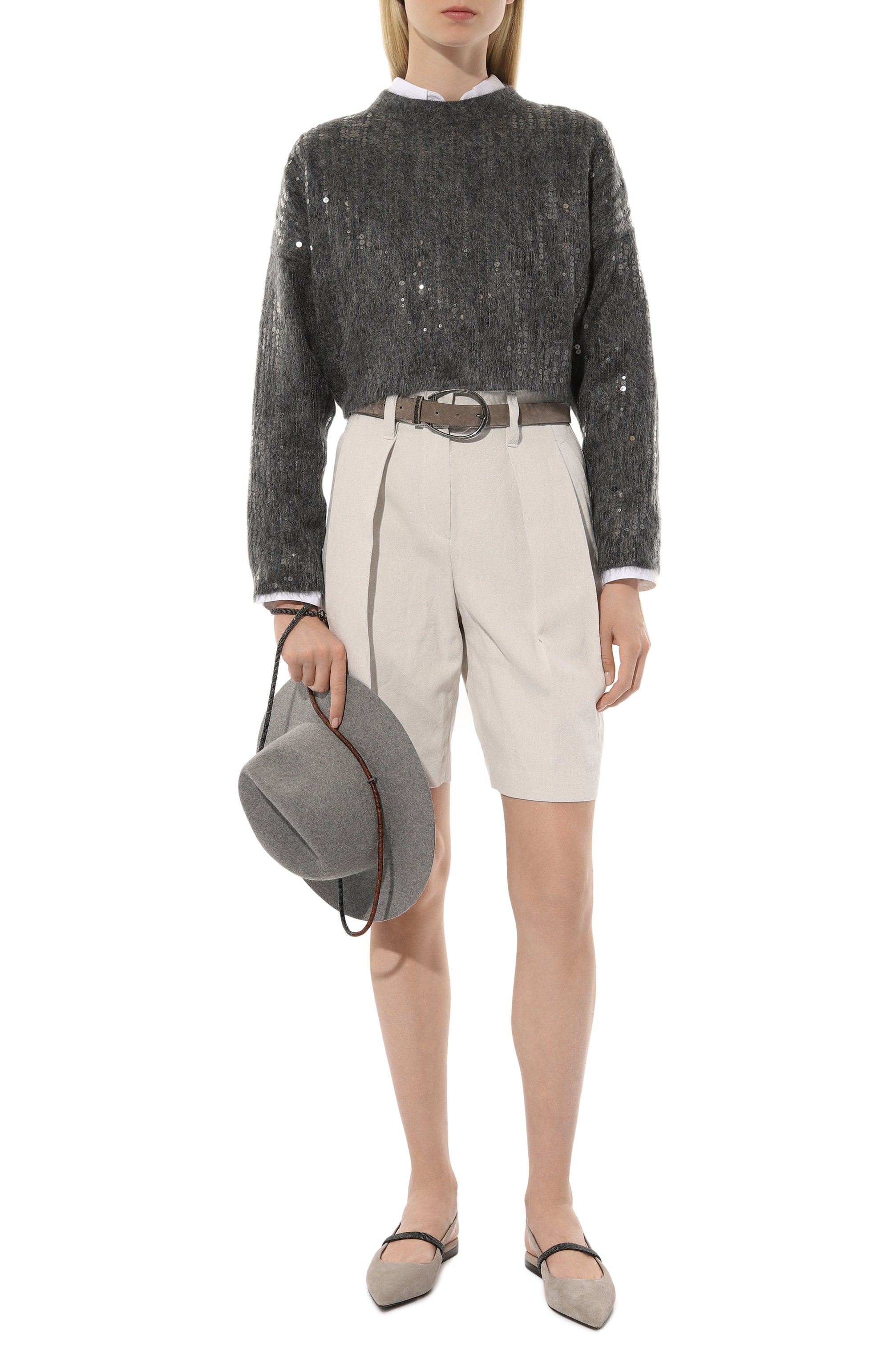 Свитер из шерсти и кашемира BRUNELLO CUCINELLI, арт. MBP143000, фото 2