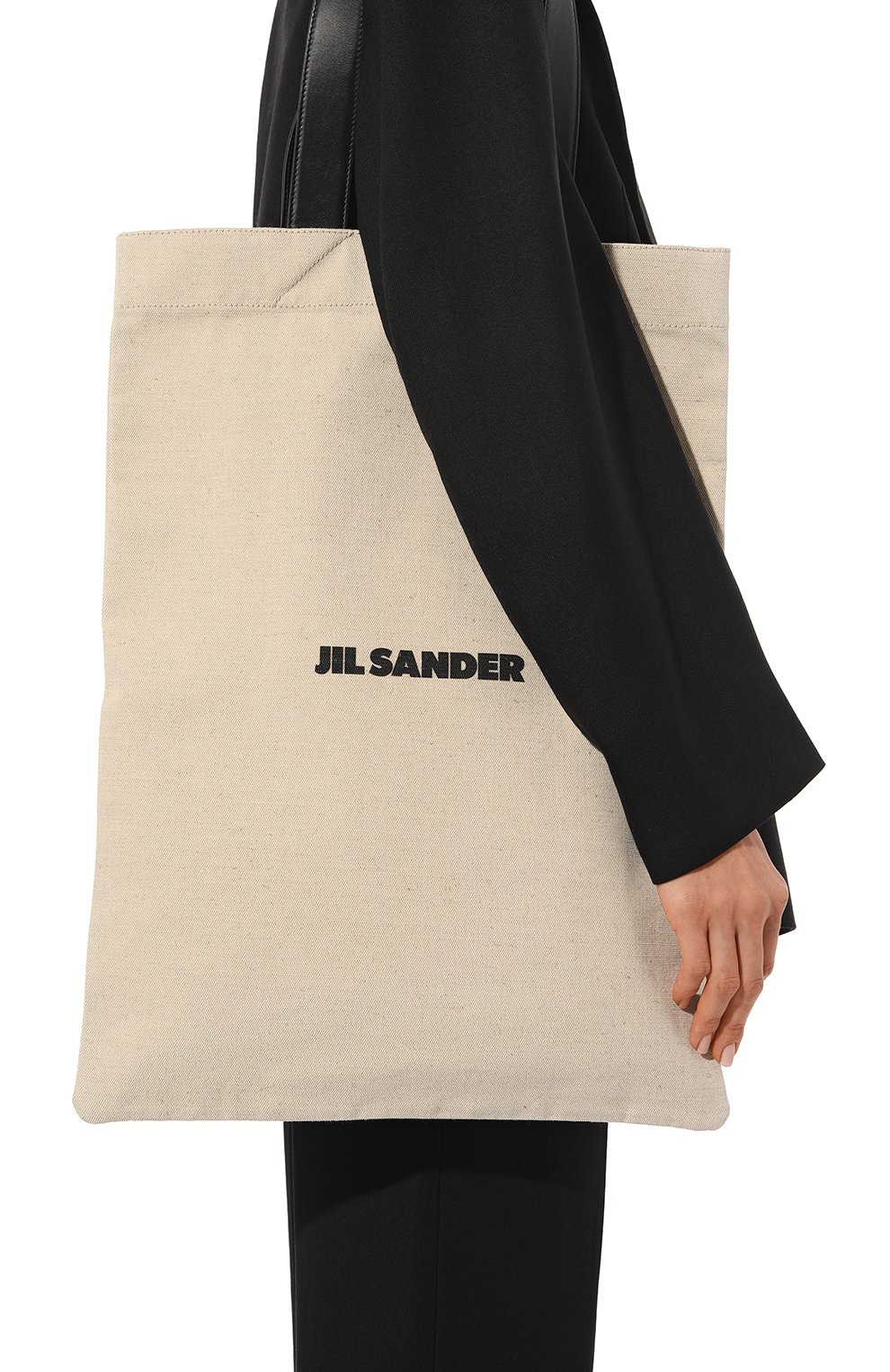 Сумка-тоут book JIL SANDER кремового цвета по цене 76500 руб., арт. J25WC0004 P4917, фото 2 Сумка-тоут book JIL SANDER, арт. J25WC0004 P4917, фото 2