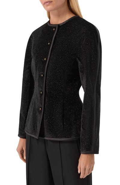 Жакет с отделкой стразами ELIE SAAB, арт. J0288NF26/VPA03, фото 3