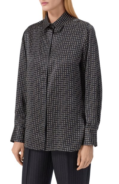 Шелковая блузка KITON, арт. D48407K0561E05, фото 3