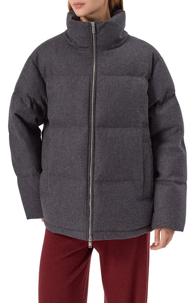 Пуховик из шерсти и кашемира 12 STOREEZ серого цвета по цене 69000 руб., арт. 133516, фото 3 Пуховик из шерсти и кашемира 12 STOREEZ, арт. 133516, фото 3