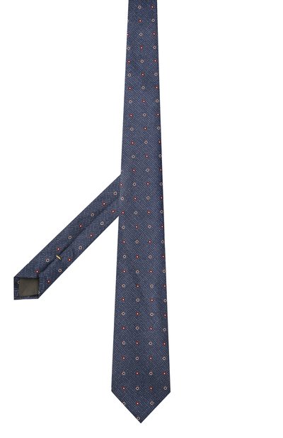 Шелковый галстук CANALI синего цвета по цене 12700 руб., арт. 18/HJ03297, фото 2 Шелковый галстук CANALI, арт. 18/HJ03297, фото 2