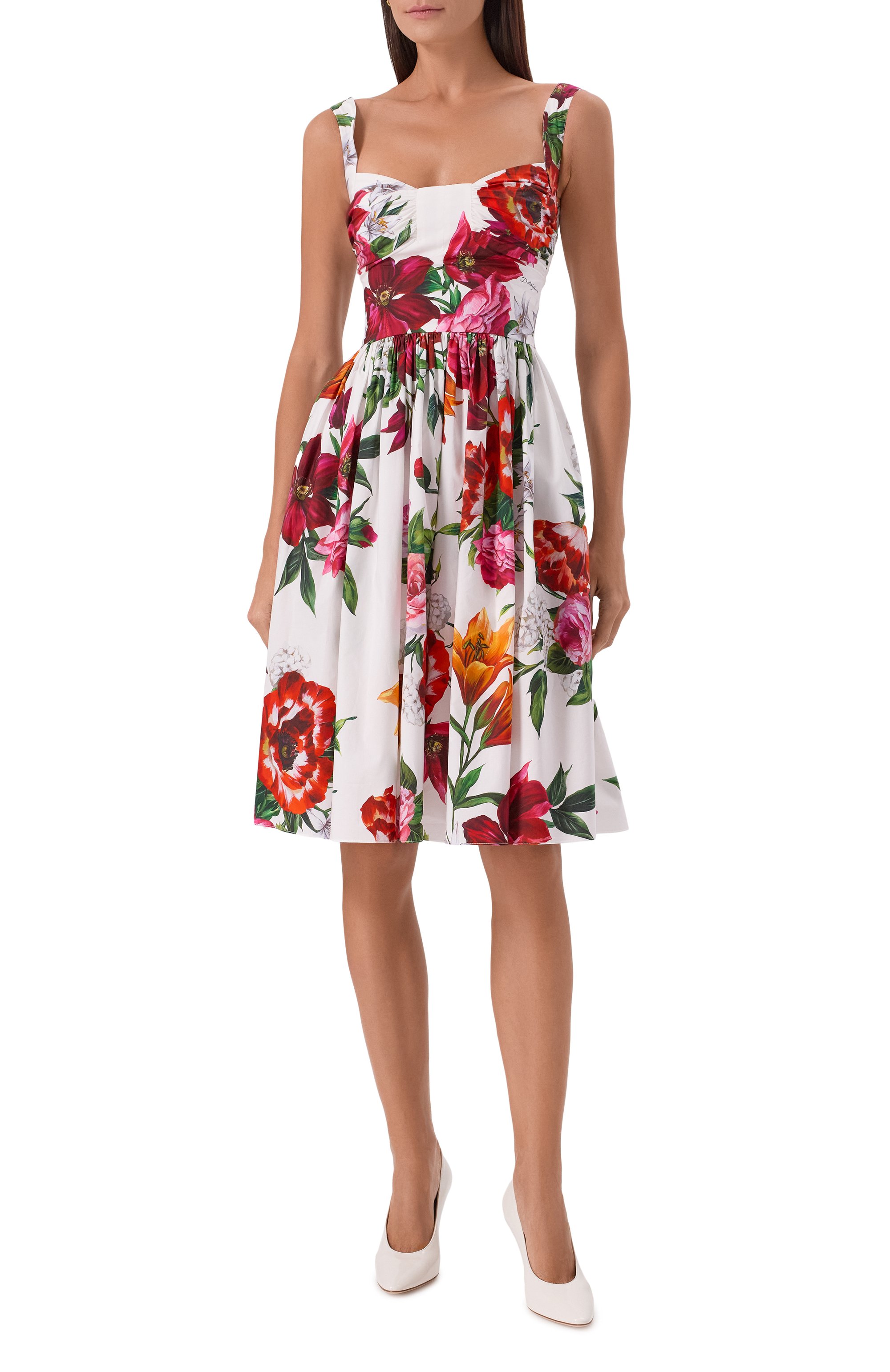 Хлопковое платье DOLCE & GABBANA, арт. F6TVJT/HS5TQ, фото 3