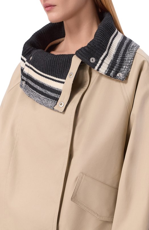 Хлопковая куртка Iro WP137RIMME Бежевый  WP137RIMME Фото 5