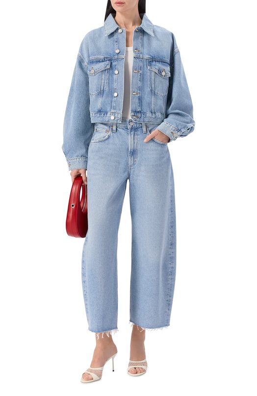 Джинсовая куртка Agolde A50471601 Голубой  A50471601 Фото 2