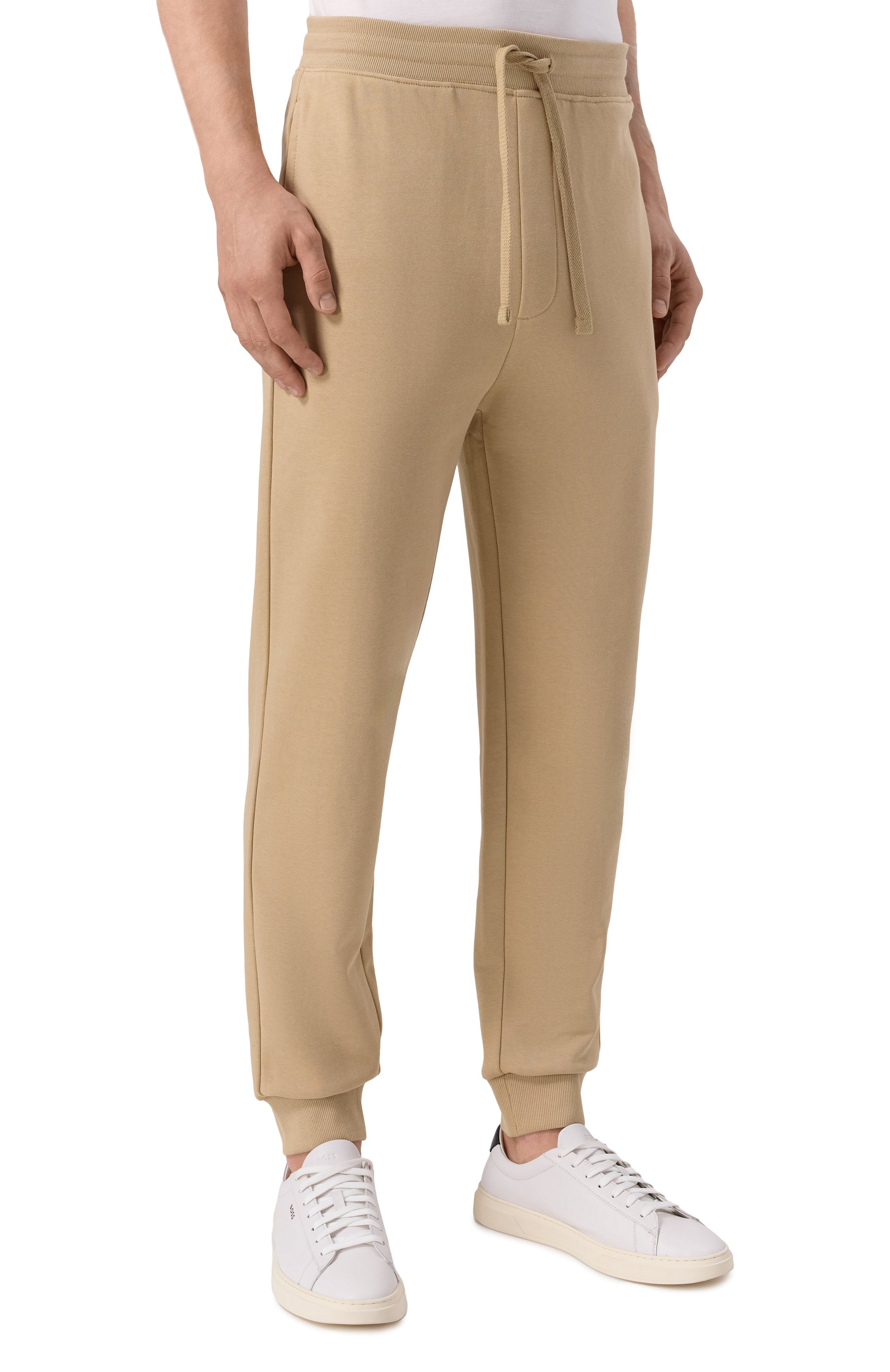 Хлопковый спортивный костюм HUGO бежевого цвета по цене 23950 руб., арт. 50492581, фото 4 Хлопковый спортивный костюм HUGO, арт. 50492581, фото 4