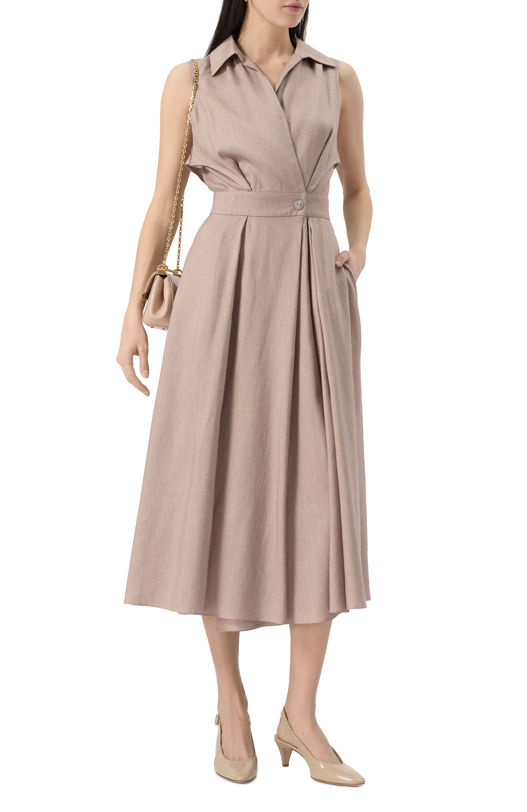 Кожаные туфли plexi 55 GIANVITO ROSSI, арт. G95525.55RIC.NUISAND, фото 2