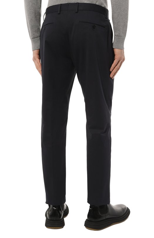 Хлопковые брюки Zegna E8I03/TR14 Синий  E8I03/TR14 Фото 4