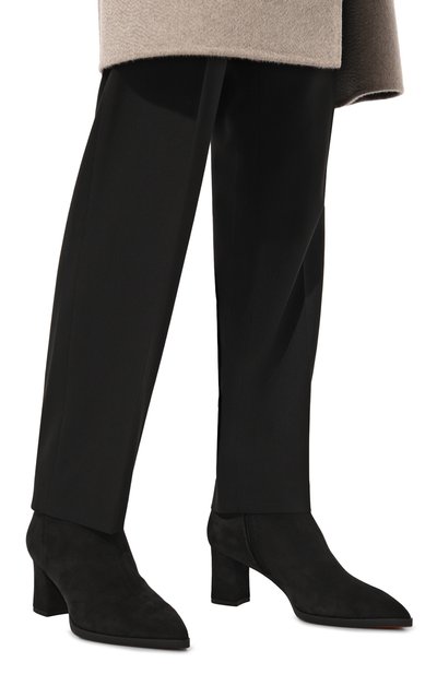 Замшевые ботильоны SANTONI, арт. WTEG71428PC4AAEA, фото 3