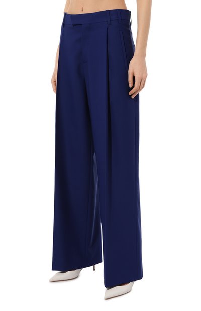 Шерстяные брюки GOOROO синего цвета по цене 62910 руб., арт. P132-3000-444-FW24, фото 3 Шерстяные брюки GOOROO, арт. P132-3000-444-FW24, фото 3
