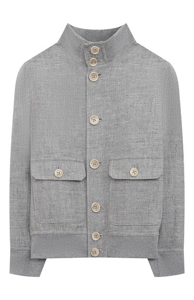 Бомбер изо льна и шерсти BRUNELLO CUCINELLI, арт. BW4820956A