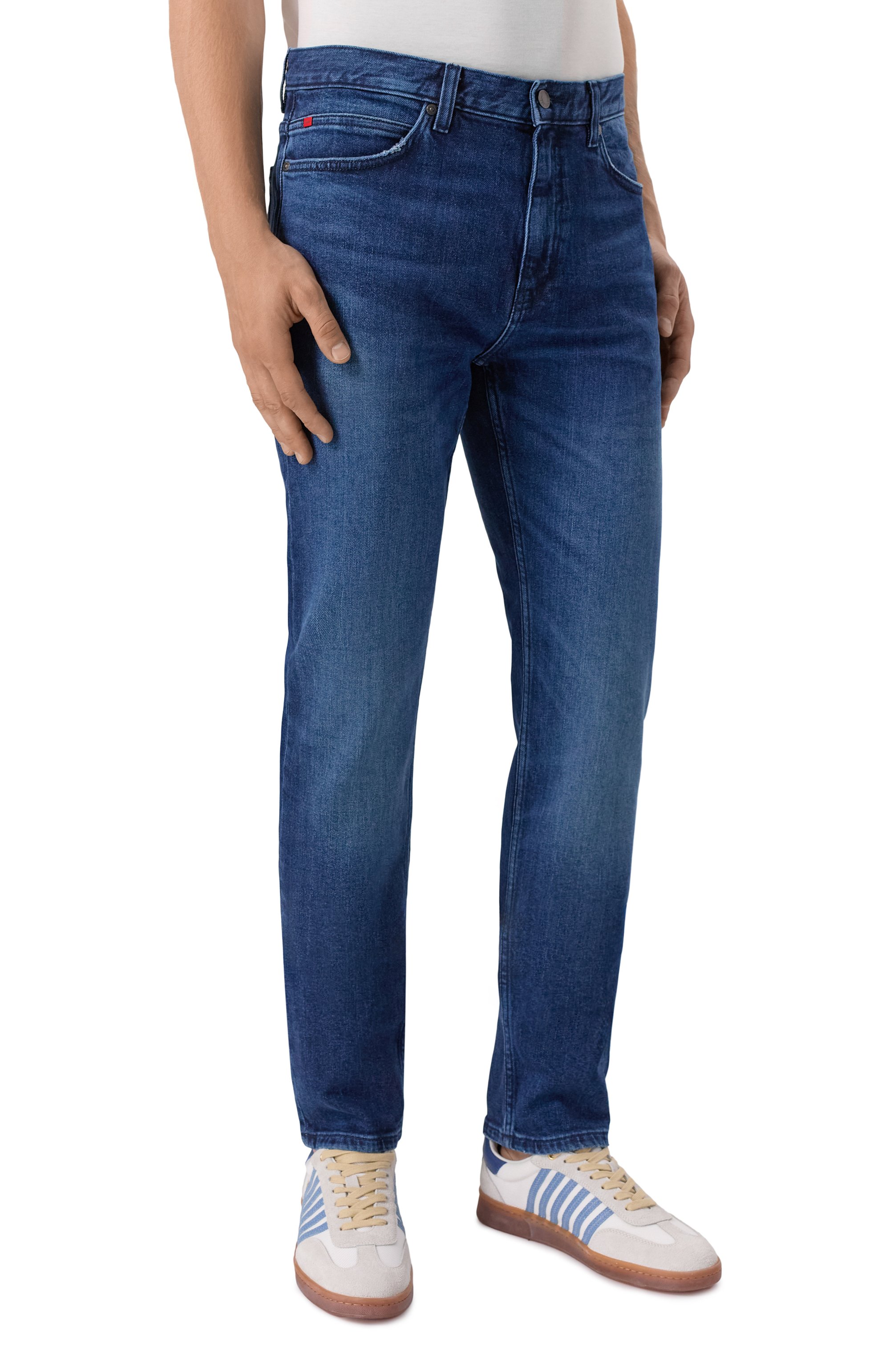 Джинсы hugo 708 HUGO темно-синего цвета по цене 16500 руб., арт. 50542689, фото 3 Джинсы hugo 708 HUGO, арт. 50542689, фото 3