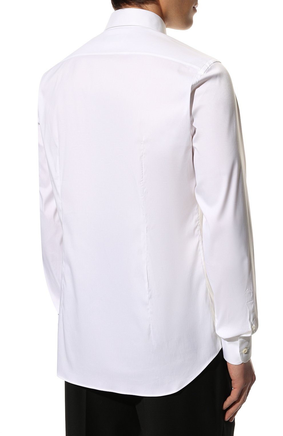 Хлопковая рубашка PRADA белого цвета по цене 65000 руб., арт. UCM608-F62-F0009, фото 4 Хлопковая рубашка PRADA, арт. UCM608-F62-F0009, фото 4