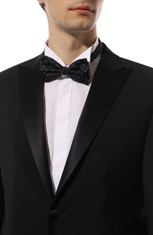 Галстук-бабочка из хлопка и шелка Altea Синий, фото 2