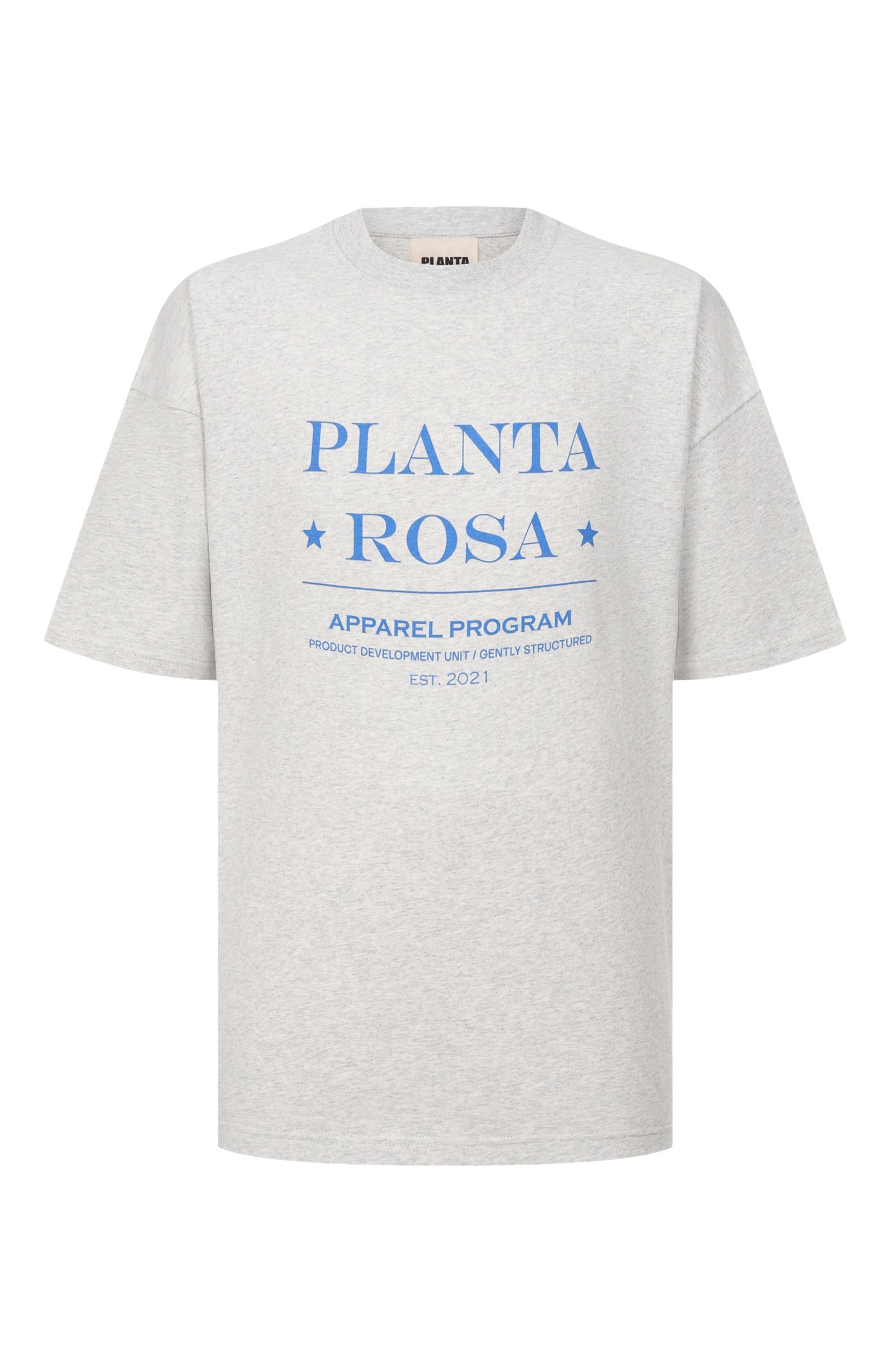 Хлопковая футболка PLANTA ROSA, арт. PR/T02/PACIFIC/220VELVET, фото 1