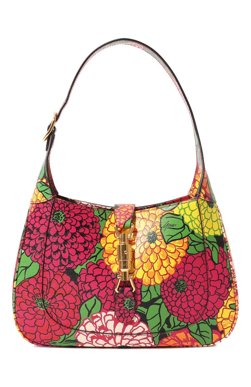Женская разноцветная сумка jackie 1961 small gucci x ken scott