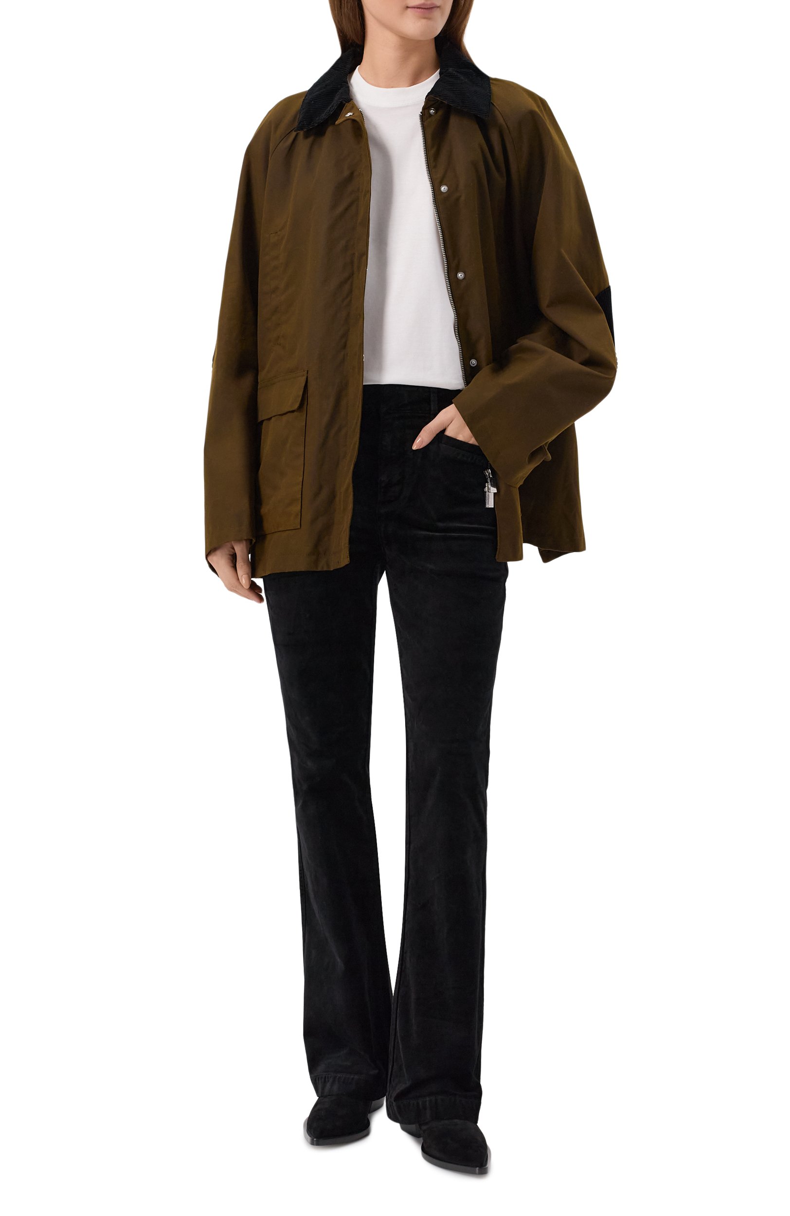 Брюки из хлопка и вискозы PAIGE, арт. 1V86A66-051, фото 2