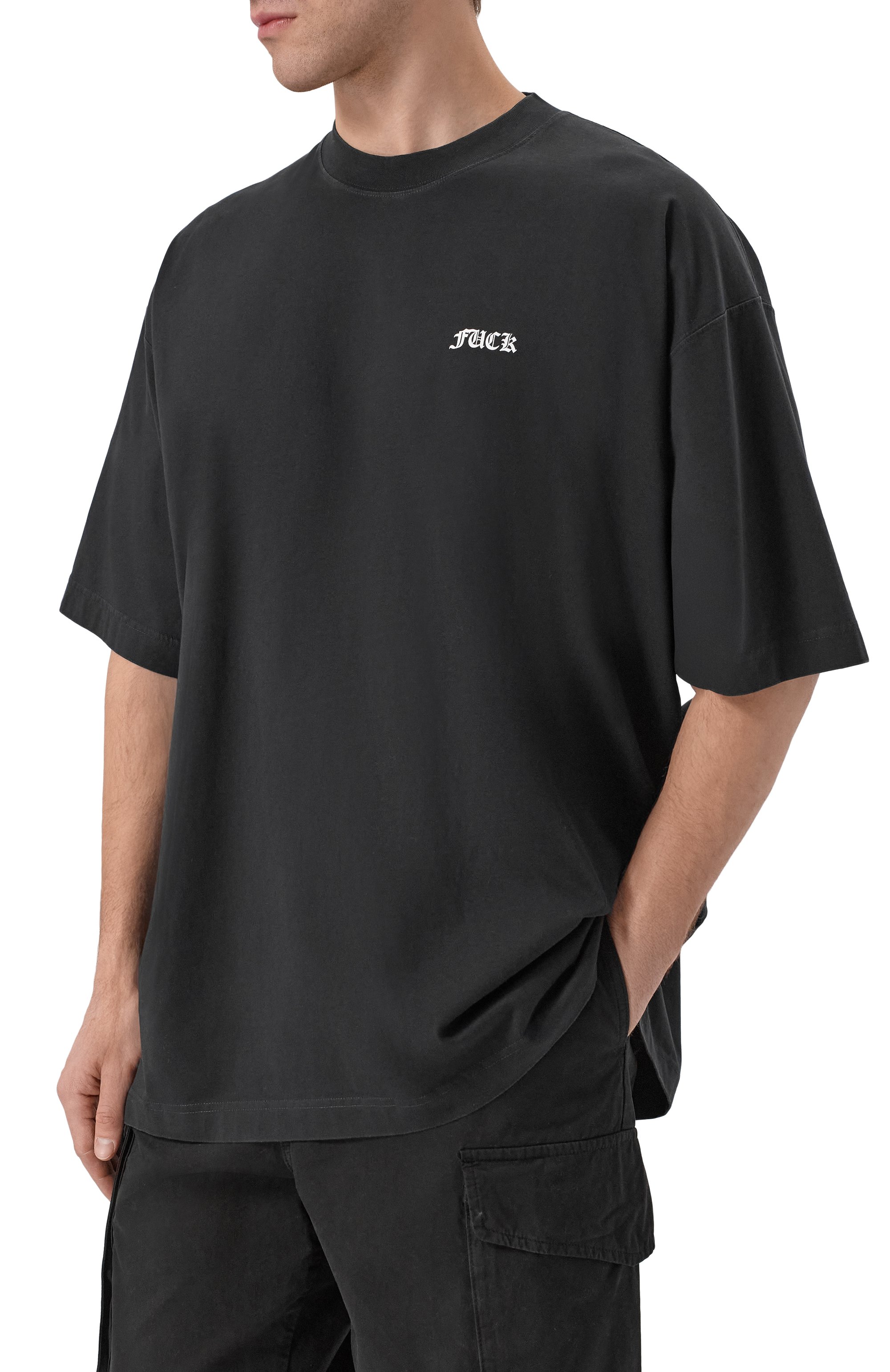 Х лопковая футболка VETEMENTS, арт. ME76TR189B/1200 LIGHT JERSEY, фото 3