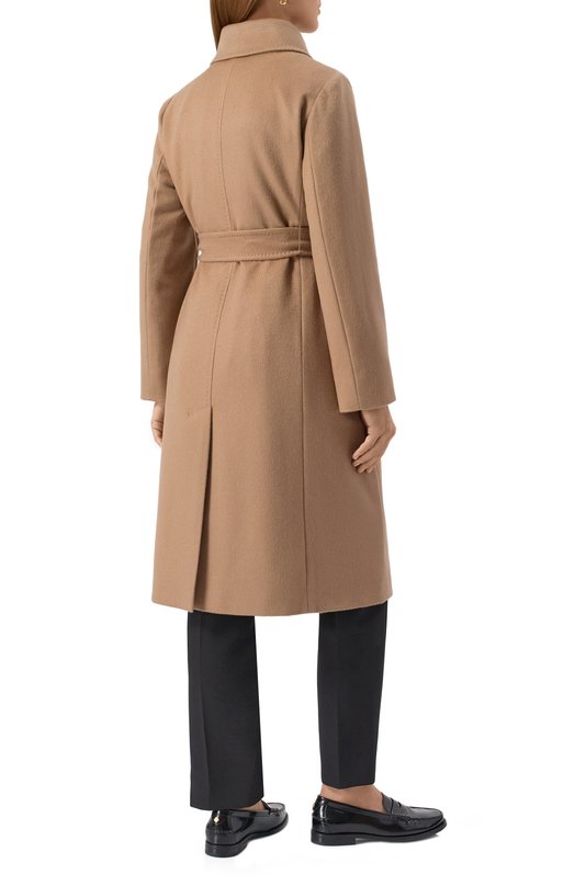 Кашемировое пальто Max Mara Studio C0LLAGE Бежевый  C0LLAGE Фото 4