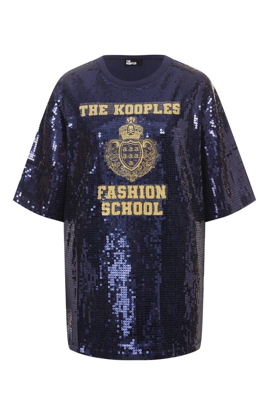 Футболка с отделкой пайетками The Kooples FTSC30005K Синий FTSC30005K