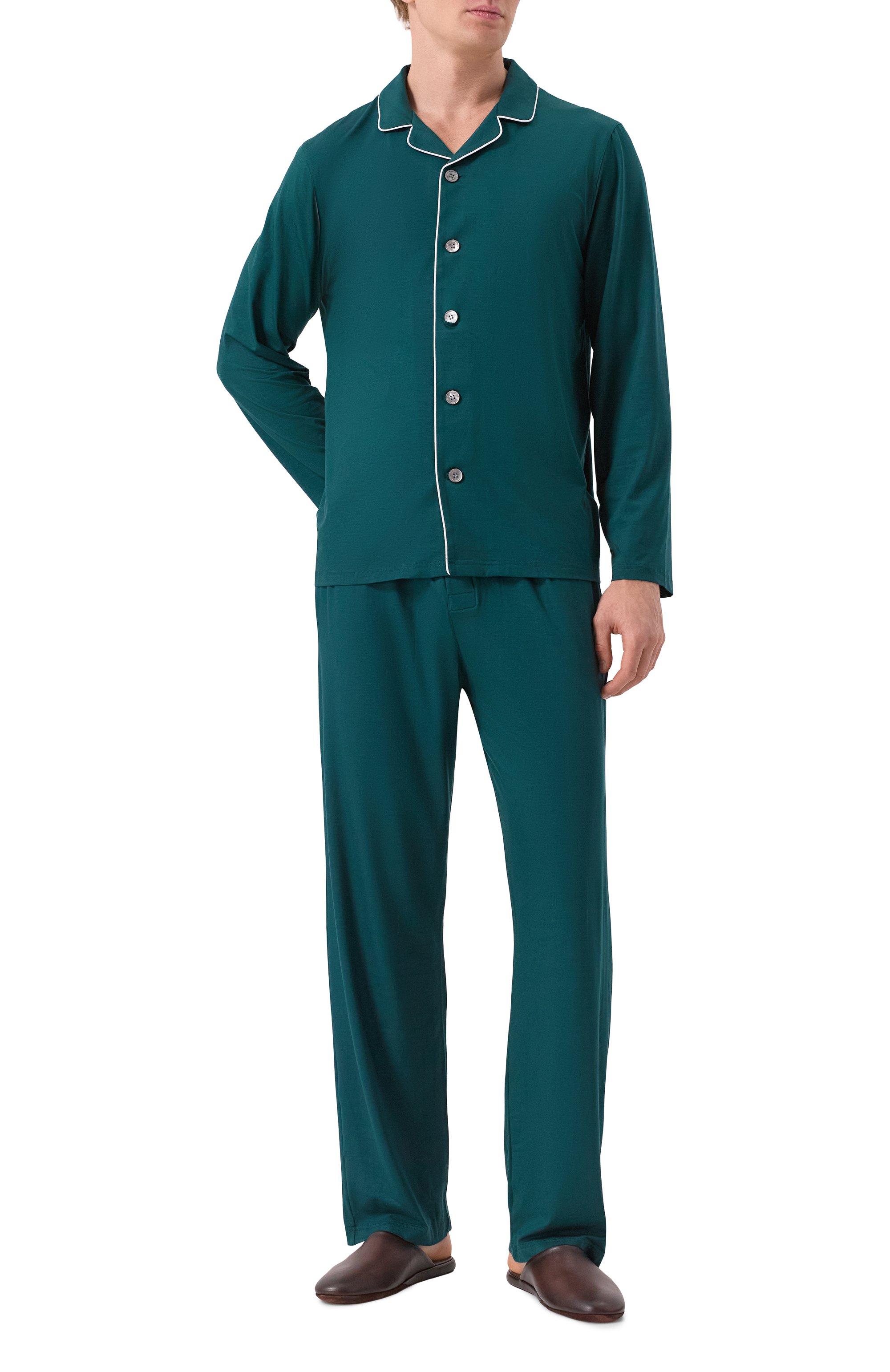 Кожаные домашние туфли SANTONI, арт. PMXGA1644XXX1CLB, фото 2