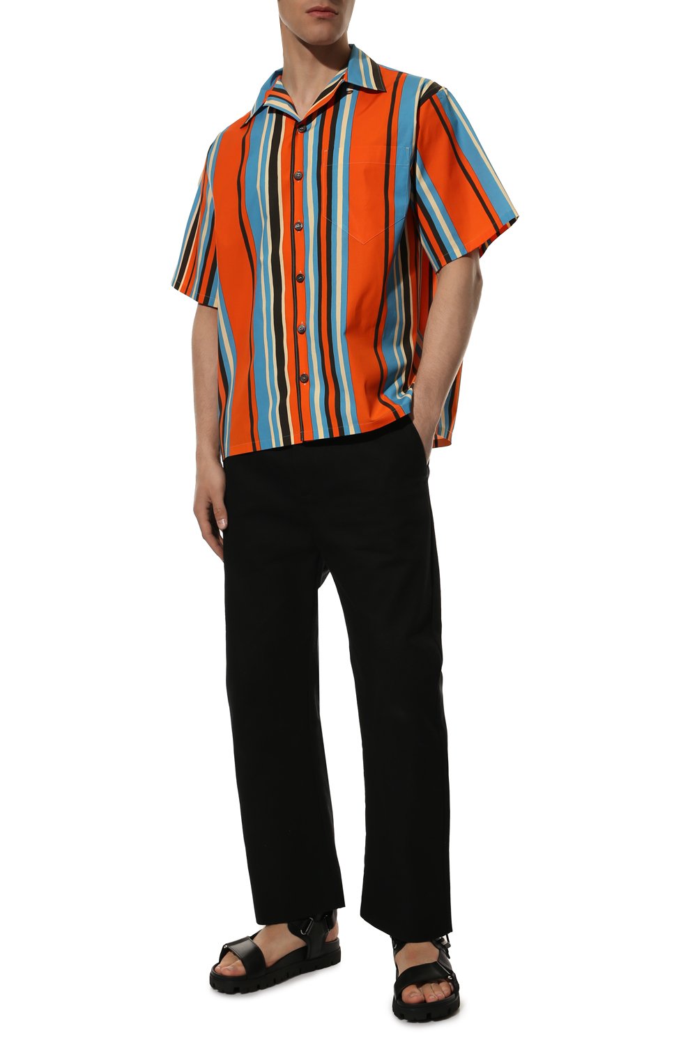 Комбинированные сандалии PRADA, арт. 2X3055-3L74-F0002, фото 2