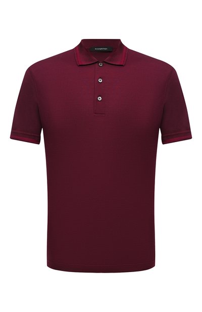Поло из шелка и хлопка ZEGNA, арт. UW341/746, фото 1