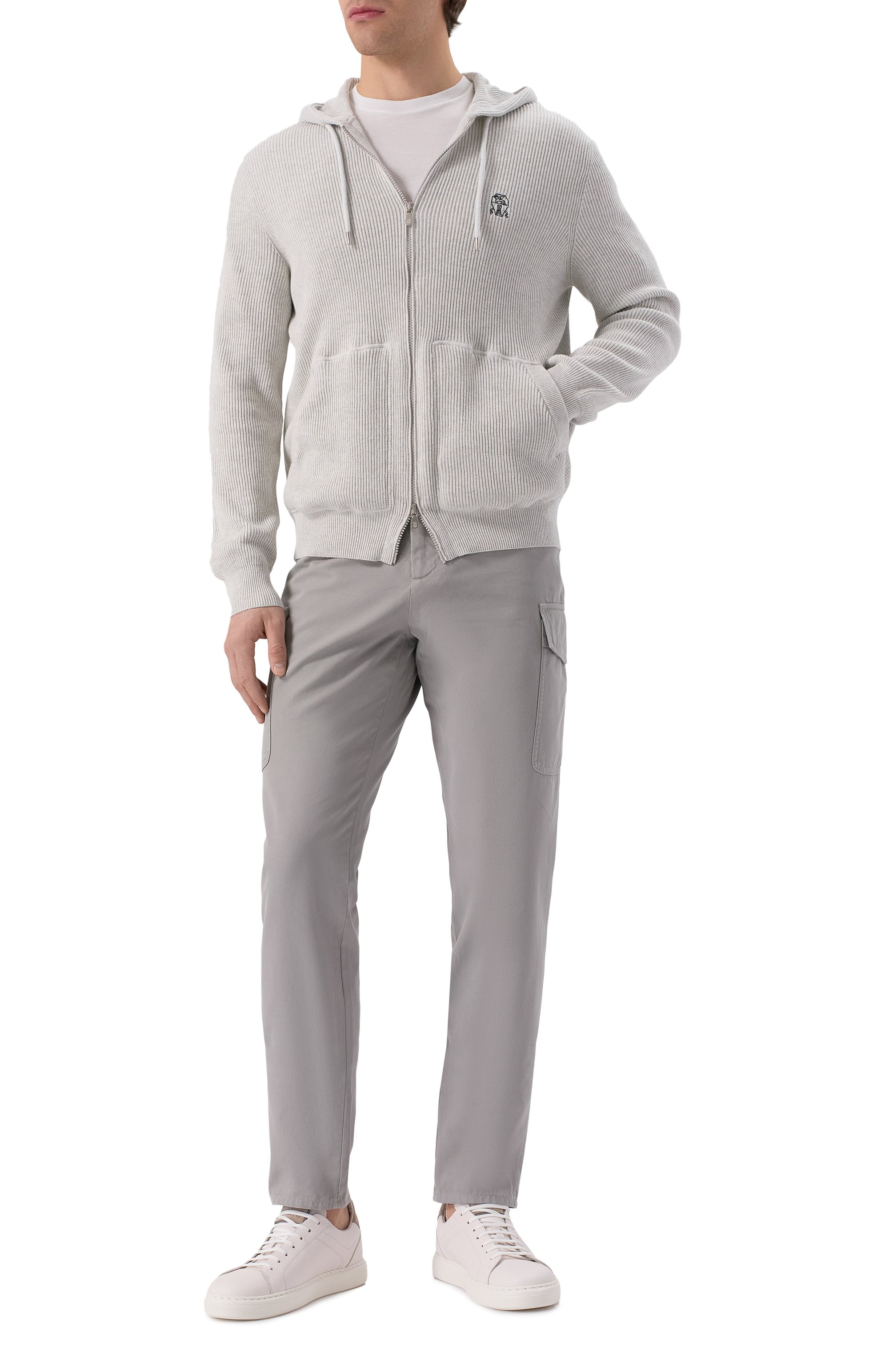 Хлопковый кардиган BRUNELLO CUCINELLI, арт. M29200416G, фото 2