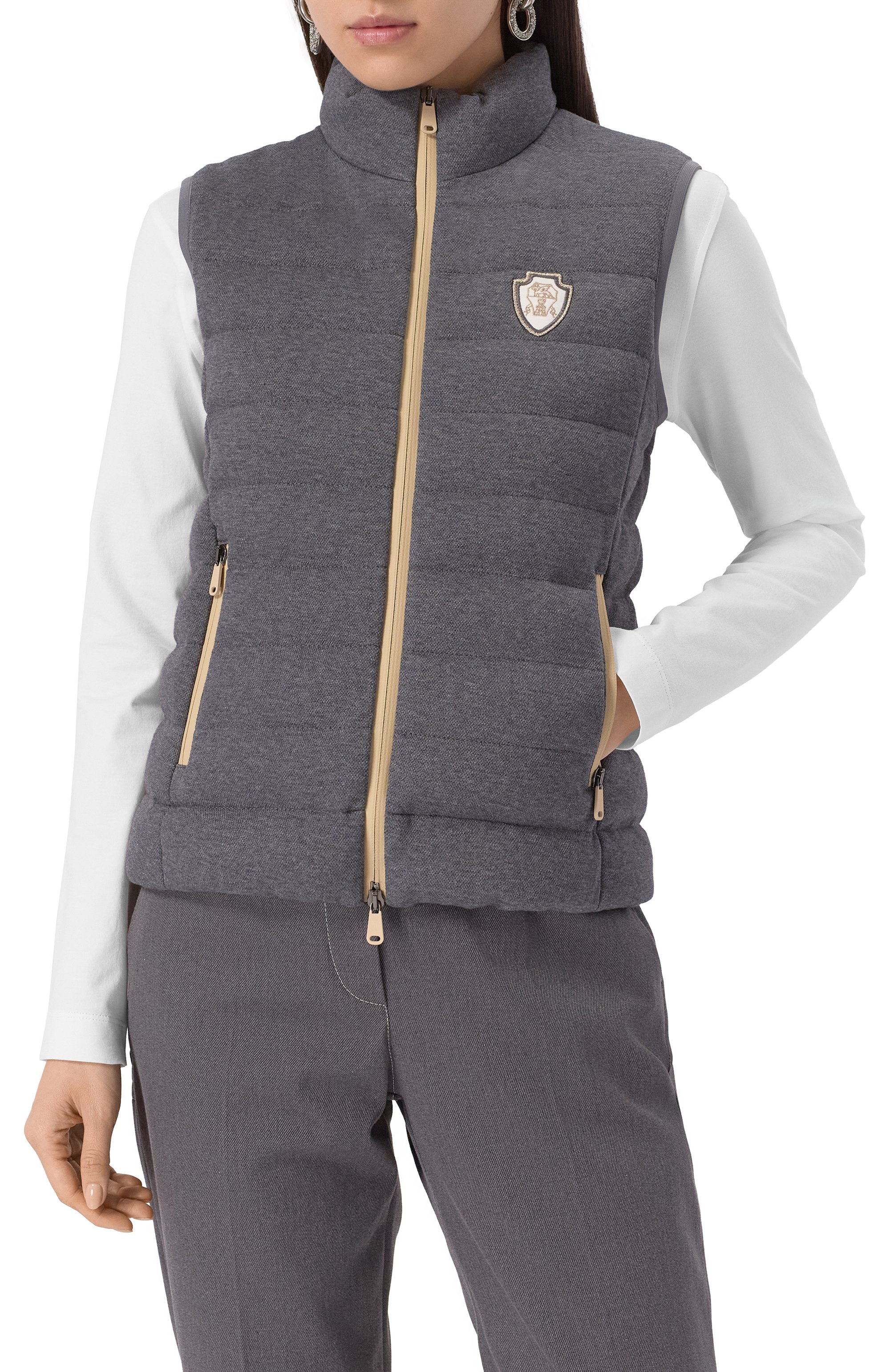 Пуховый жилет BRUNELLO CUCINELLI, арт. MG9277778, фото 3