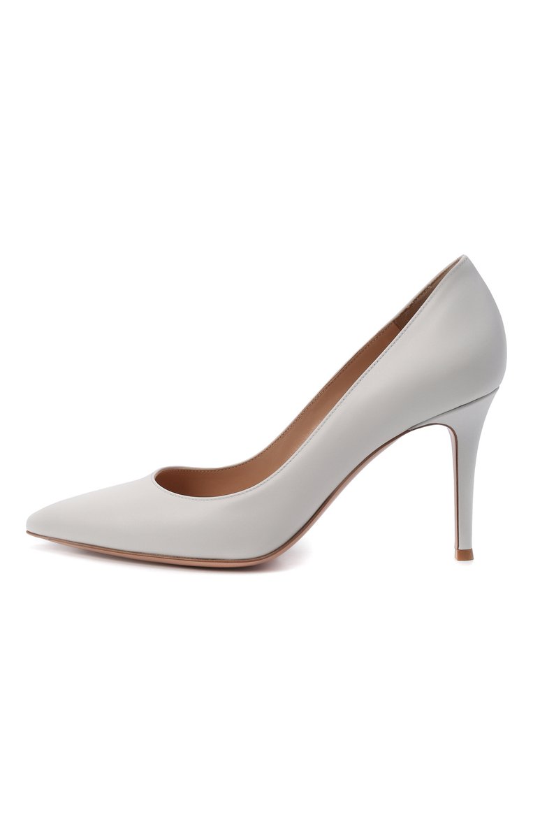 Женские кожаные туфли gianvito 85 GIANVITO ROSSI белого цвета, арт. G24580.85RIC.VITBIAN | Фото 4 (Материал внутренний: Натуральная кожа; Статус проверки: Проверено, Проверена категория; Подошва: Плоская; Каблук тип: Шпилька; Каблук высота: Высокий; Материал внешний: Натуральная кожа; толщина подошвы: 1; ширина носка стельки: 7,4, 8)