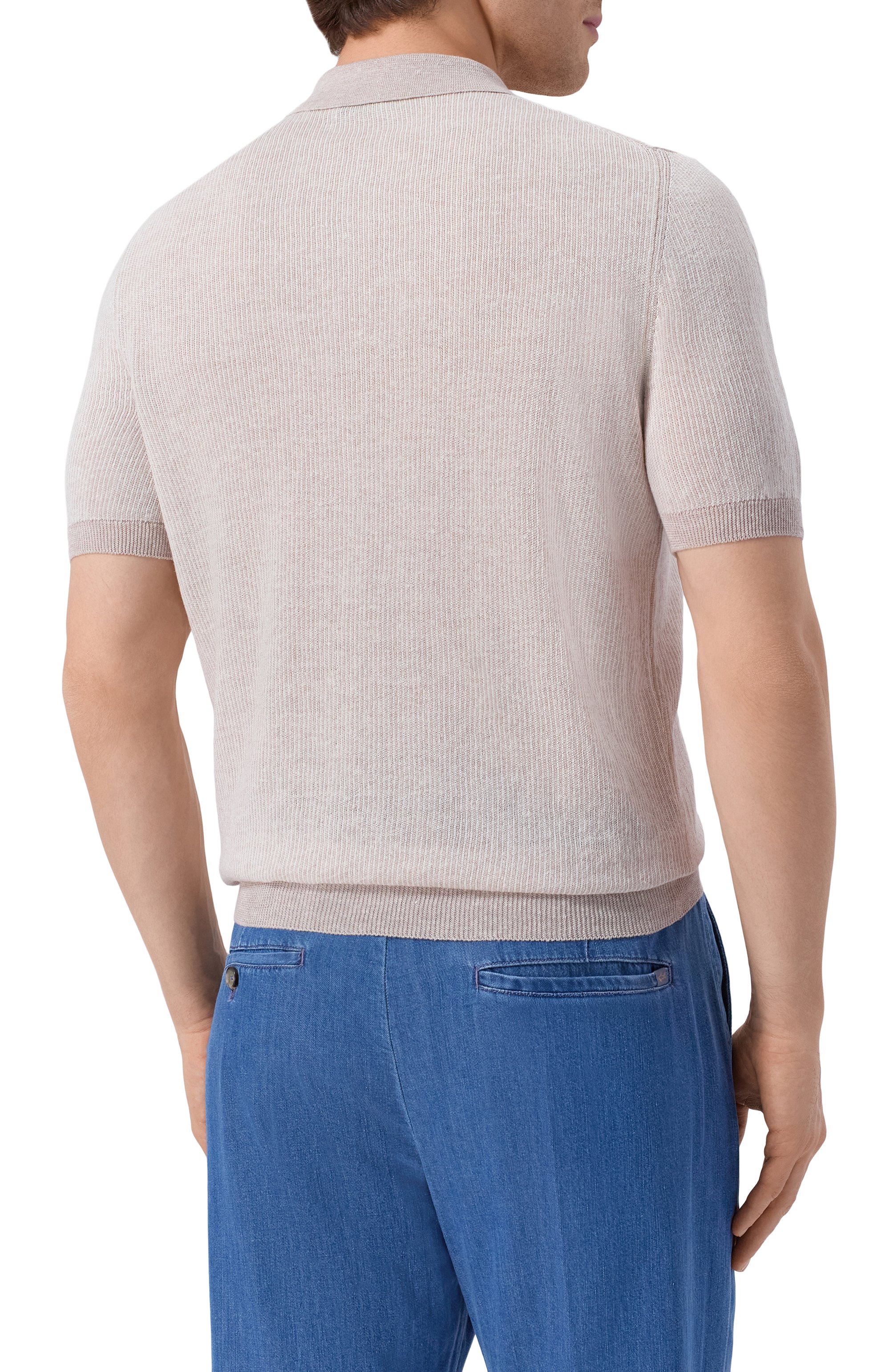 Поло изо льна и хлопка GRAN SASSO, арт. 57172/18647, фото 4