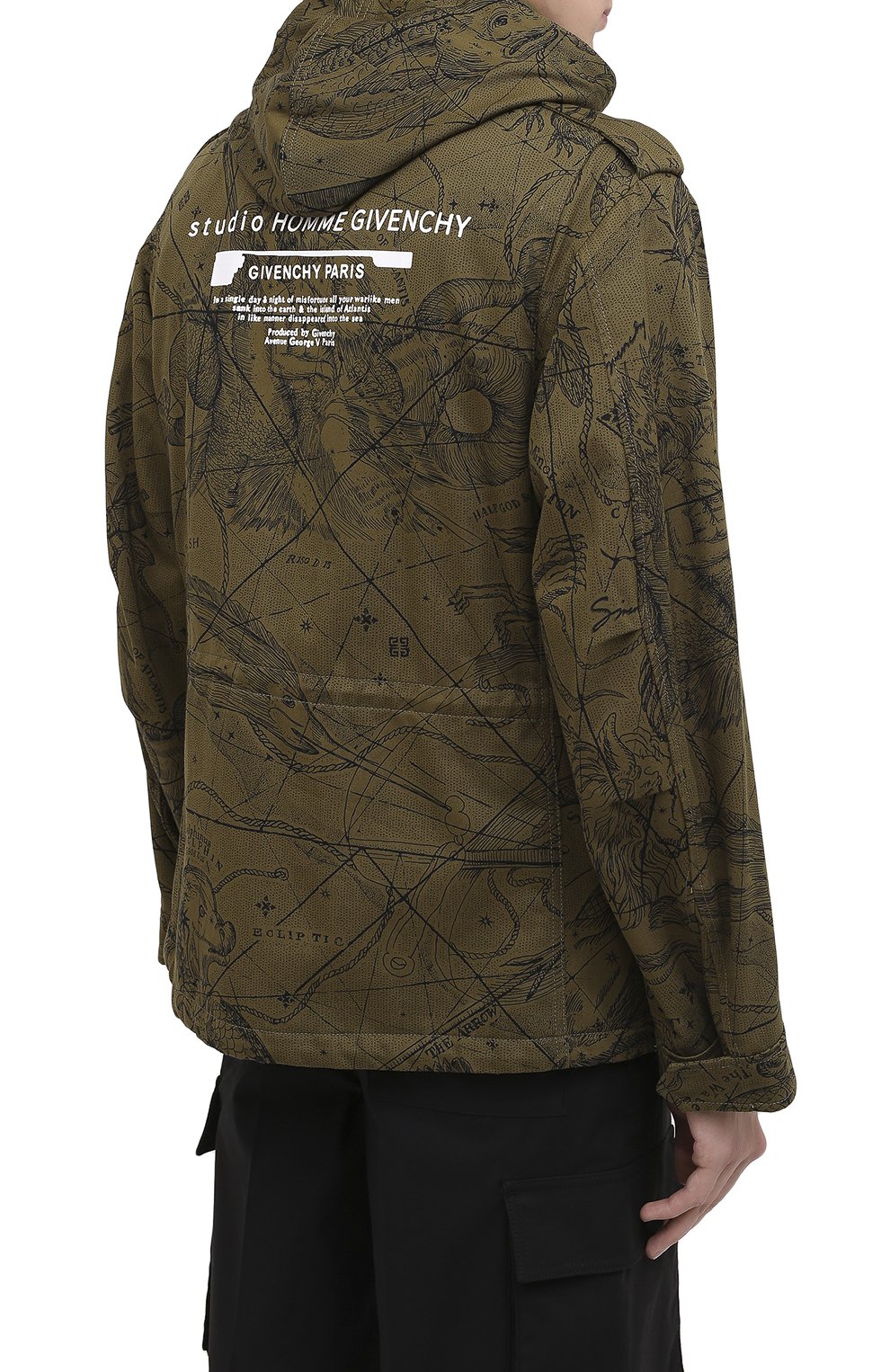 Хлопковая куртка GIVENCHY хаки цвета по цене 206000 руб., арт. BM00GG133A, фото 5 Хлопковая куртка GIVENCHY, арт. BM00GG133A, фото 5