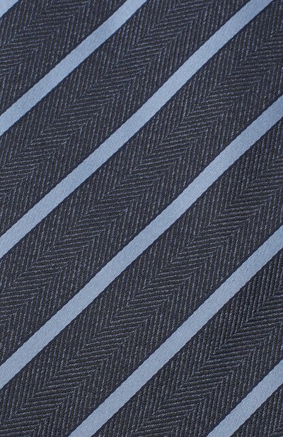 Шелковый галстук ZEGNA синего цвета по цене 23700 руб., арт. Z8D34/1XW, фото 3 Шелковый галстук ZEGNA, арт. Z8D34/1XW, фото 3