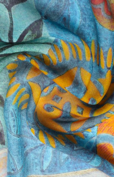 Шаль праздник весны из кашемира и шерсти GOURJI, арт. 91150255/442191117, фото 3