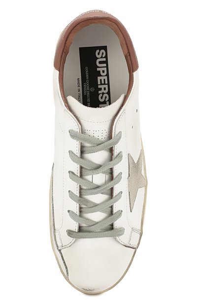Кожаные кеды superstar GOLDEN GOOSE DELUXE BRAND, арт. G34WS590.N94, фото 5