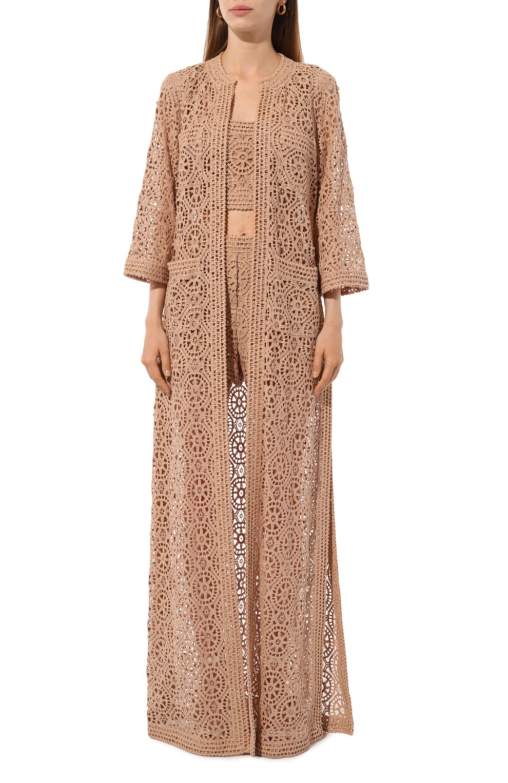 Хлопковая накидка ELIE SAAB, арт. J0040N, фото 3