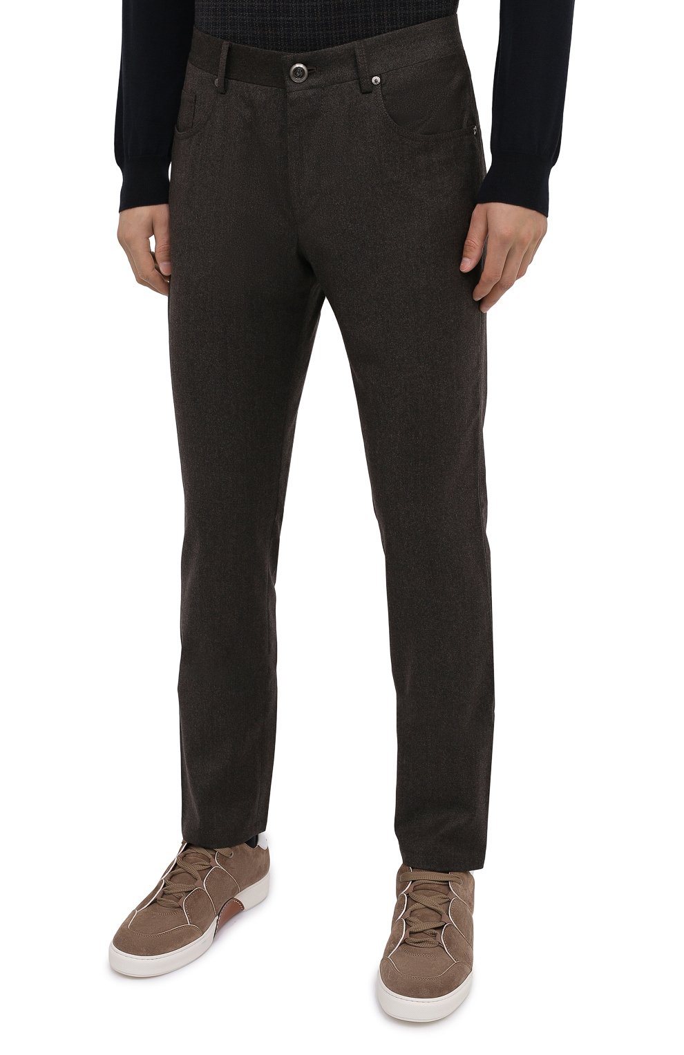 Шерстяные брюки CORNELIANI, арт. 864L01-0818216/00, фото 3
