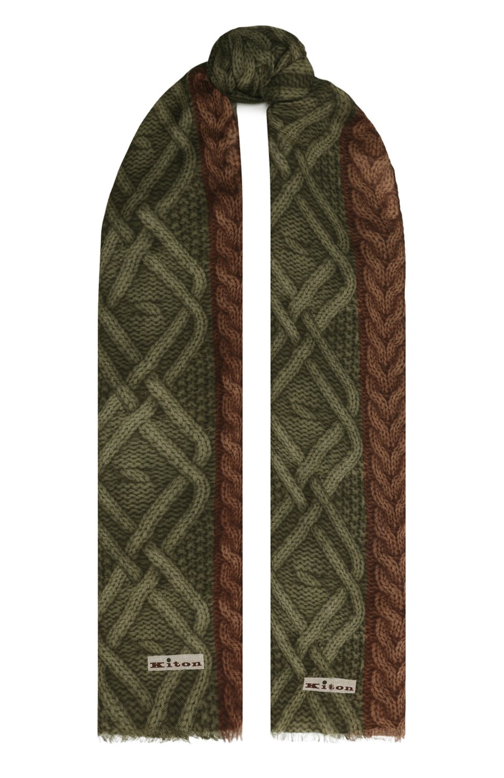 Шарф из шерсти и кашемира KITON, арт. USCIACK0261F15, фото 1