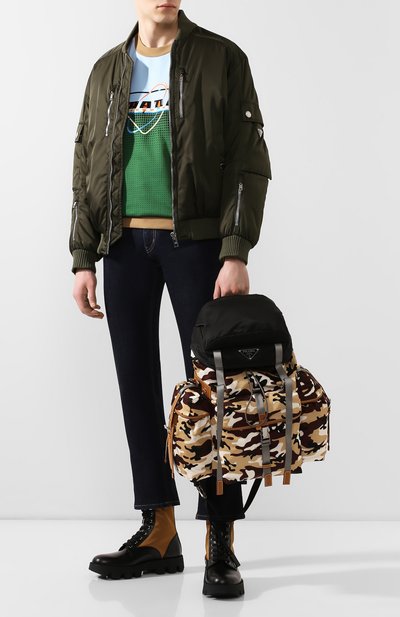 Комбинированные ботинки PRADA, арт. 2UE006-3L09-F0ZW4, фото 2