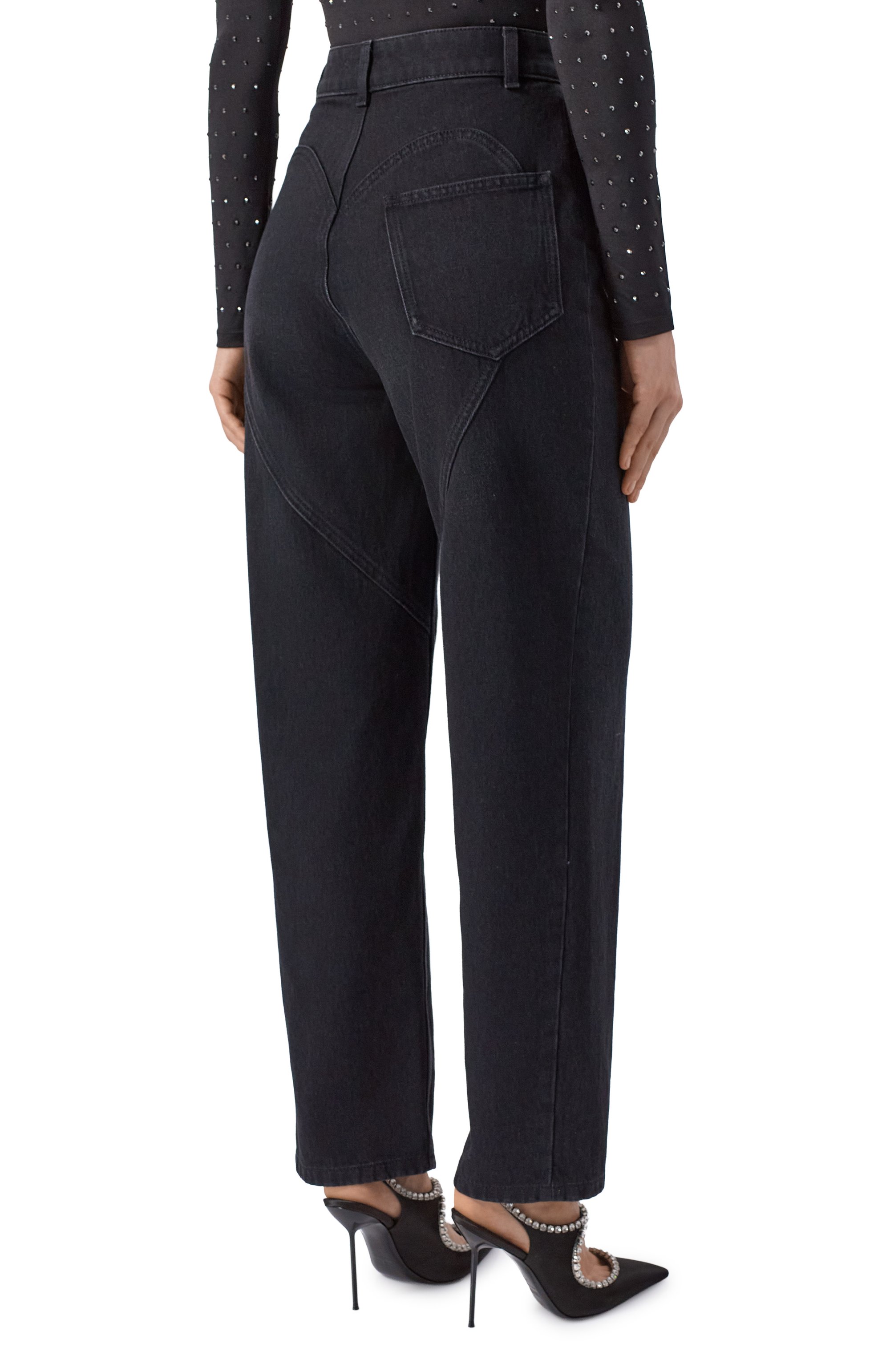 Джинсы AREA черного цвета по цене 98450 руб., арт. PF25AWPA0079DE01, фото 4 Джинсы AREA, арт. PF25AWPA0079DE01, фото 4