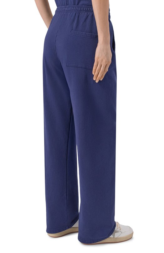 Хлопковые брюки Sporty and Rich PA05564256BL106 Синий  PA05564256BL106 Фото 4