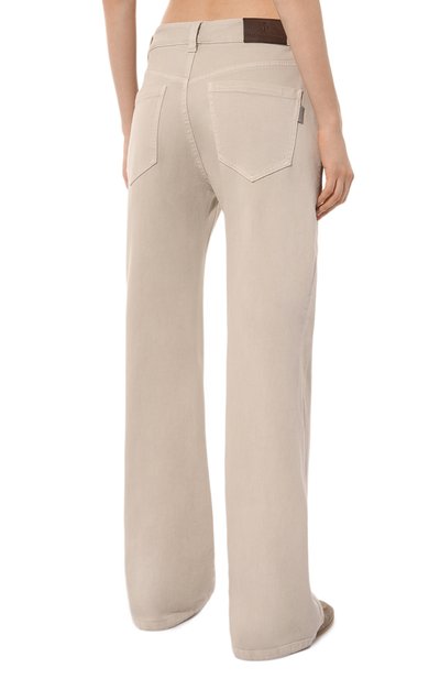 Джинсы BRUNELLO CUCINELLI бежевого цвета по цене 111500 руб., арт. MB057BP145, фото 4 Джинсы BRUNELLO CUCINELLI, арт. MB057BP145, фото 4