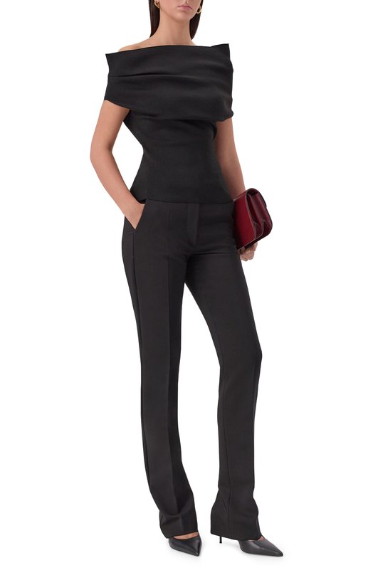 Брюки из вискозы Sportmax FETTA Чёрный  FETTA Фото 2