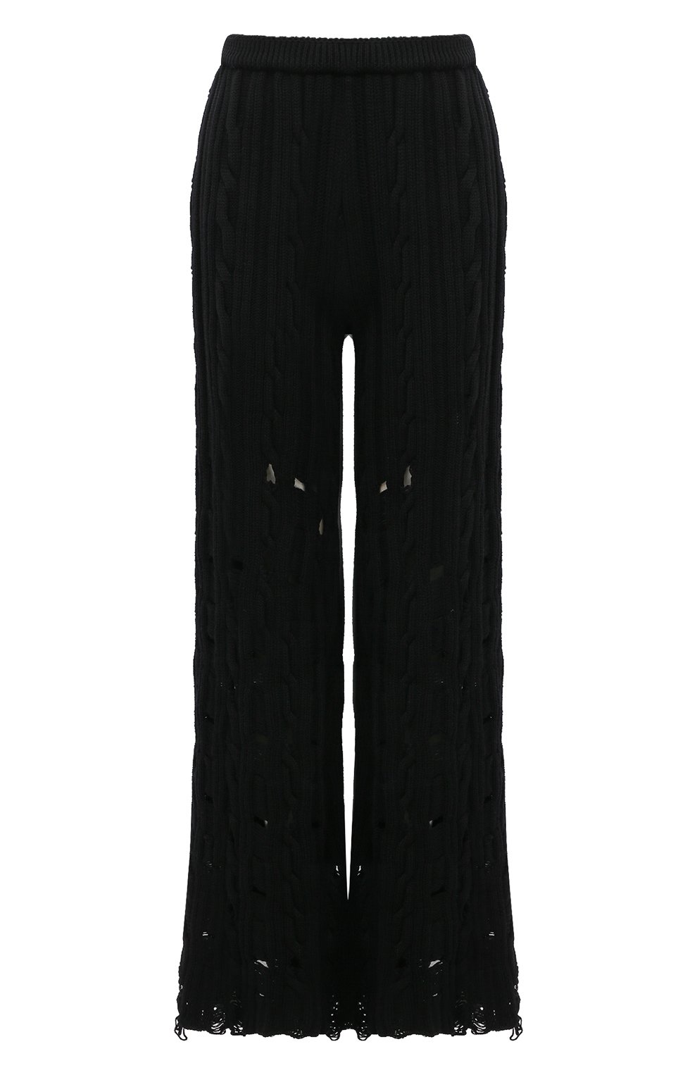 Шерстяные брюки AND THE BRAND черного цвета по цене 55050 руб., арт. W24-P030-0702-900, фото 1 Шерстяные брюки AND THE BRAND, арт. W24-P030-0702-900, фото 1