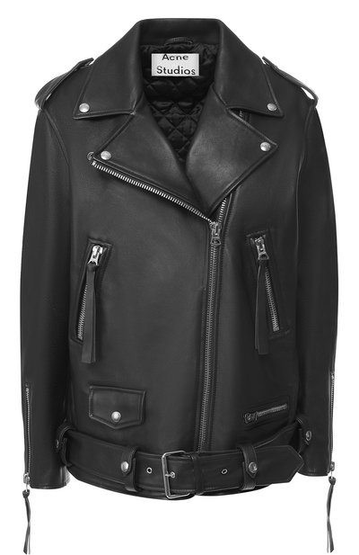 Кожаная куртка с поясом ACNE STUDIOS, арт. A70004, фото 1